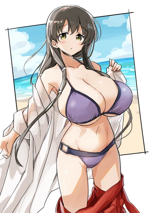 紫水着のも描きました 