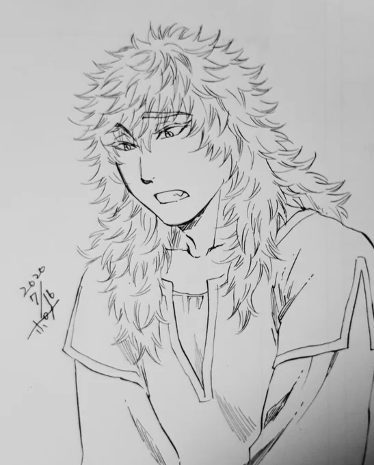 ペン入れ修行…久しぶり過ぎる…#白い竜 
