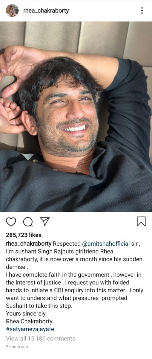 Anvitasharma14's tweet photo. I knew these murderers would ask for Cbi after wiping out most of the evidences.Y is she demanding for CBI? https://t.co/xiT4wqEdB3 her sushant did suicide bcz he was depressed.She even said his house was haunted.
#SSRCaseIsNotSuicide
#RheaChakraborty https://t.co/XJHvC0Xo1l