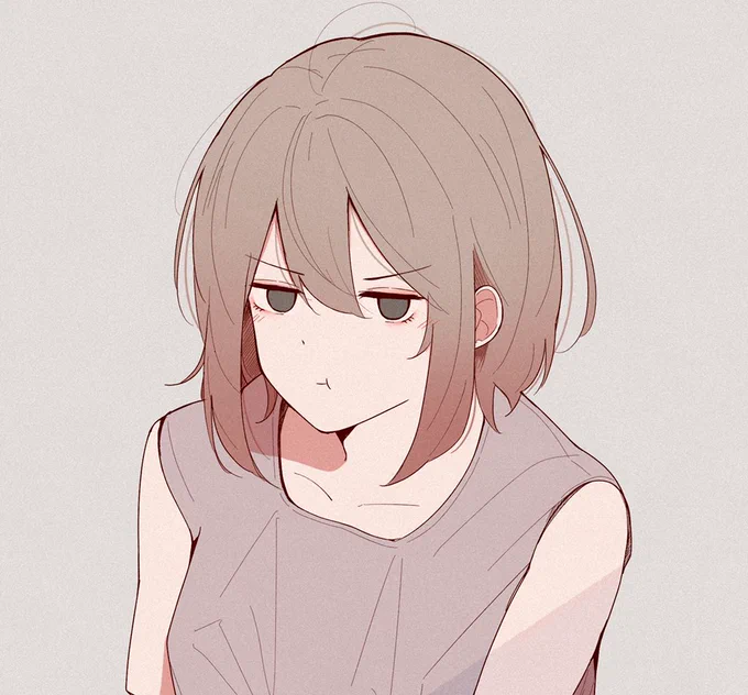 顔に出やすい無口な先輩。 