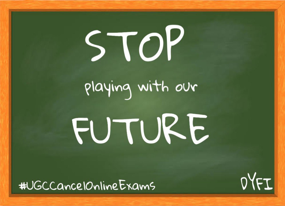 DonyMathew2's tweet photo. How do you expect students writing online exams when the entire nation knows "Digital India" is just a joke and luxury of upper class 
Please stop playing with the life of kids. Let them write exam and receive "Original Certificates". 
#UGCCancelOnlineExam https://t.co/sXIOI8uaml