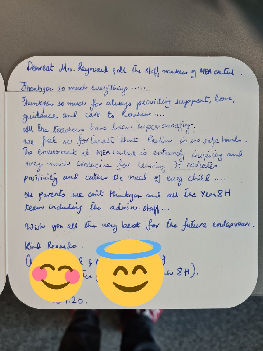 MrJukesScience's tweet photo. What a lovely end of year gift from Raahim! All the staff at @MEACentral are so grateful! 🌷😊 https://t.co/3QdVztIPRW