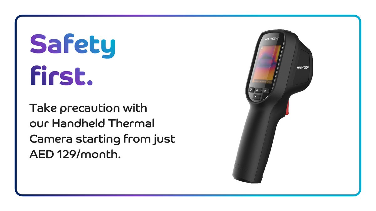dutweets's tweet photo. Stay safe with our fast and accurate Handheld Thermal Camera starting from just AED 129/month. 🌡
Visit https://t.co/JAN3hg10s9 for more. https://t.co/FBlfEo79zM