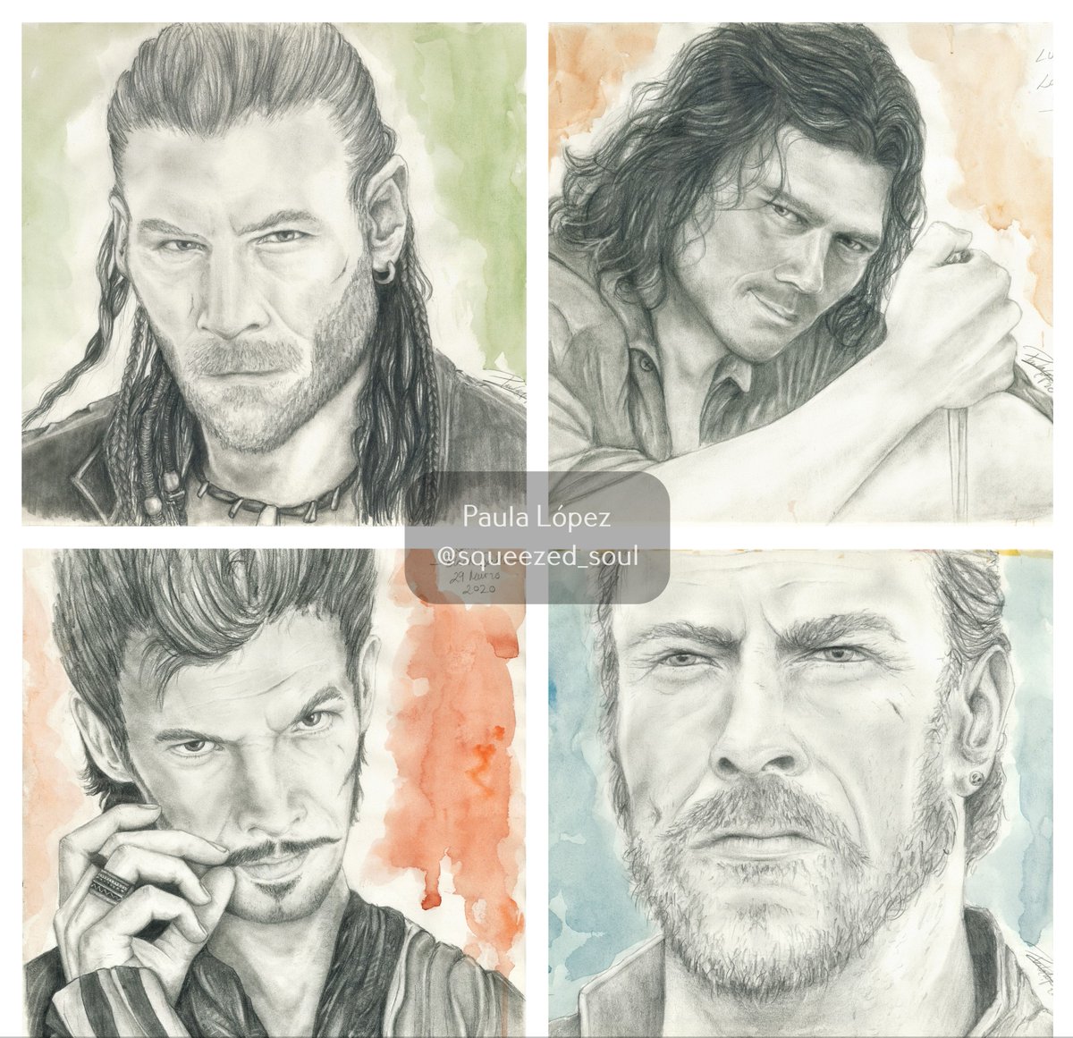 squeezed_soul's tweet photo. HERE THEY ARE! Full crew male characters' prints available, they're done after my original graphite portrait series.
💌DM me to get any 💌
They're all 15€ (+5€ shipping) each
#BlackSails #fanart #prints #art #captainflint #johnsilver #jackrackham #charlesvane https://t.co/kNN2XbZYiI