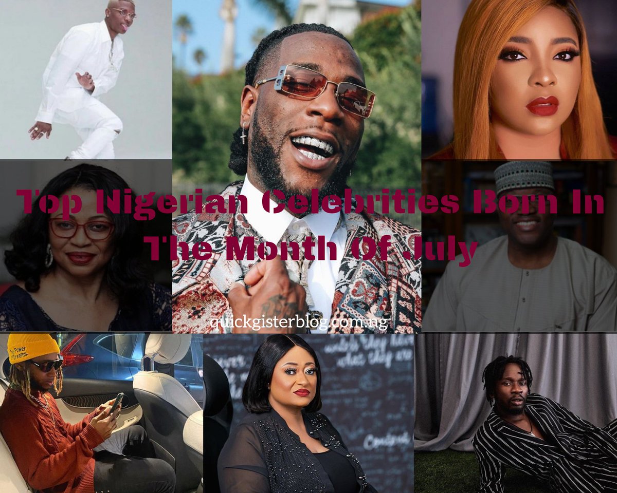 quickgister's tweet photo. See The List Of Top Nigerian Celebrities Born In The Month Of July, Who Knows You Might Share Month With Your Celebrity Crush 🥳 

Happy Birthday to @wizkidayo 

#WizkidAt30  #WizkidDay #MadeInLagos 
https://t.co/KMuSopkdRX https://t.co/g6ulFbOHwM