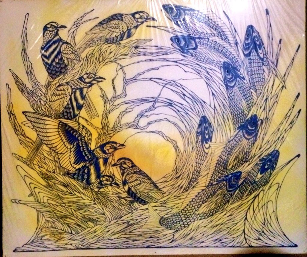 #独学でここまで成長したからお前も頑張れよ
#切り絵
1枚目・最初の一枚(再現)
2枚目・短大卒業制作
3枚目・結婚してすぐの頃
4枚目・今