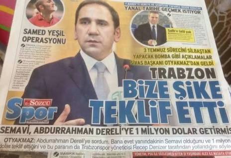 Feneristcom's tweet photo. Mecnun Odyakmaz: 'Trabzonspor bize şike teklif etti'

25.05.2014 https://t.co/6EDa4DnK9m