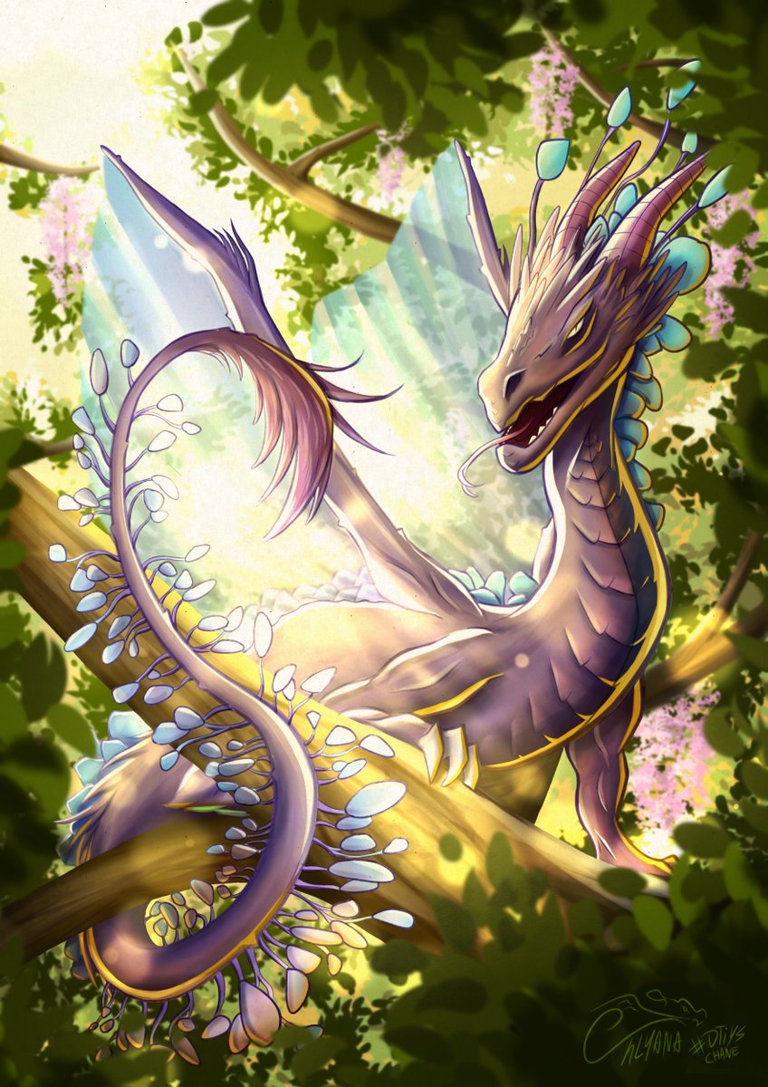 MissEhlyana's tweet photo. Voici ma participation pour le concours de @chane_art !

C'est la 1er fois que je me lance dans ce genre de défi et que je me donne à fond pour repousser mes limites, c'était très cool et enrichissant à faire !

#dtiyschane #drawrhisinyourstyle #dragon #illustration #digitalart https://t.co/3ltef0D8lK