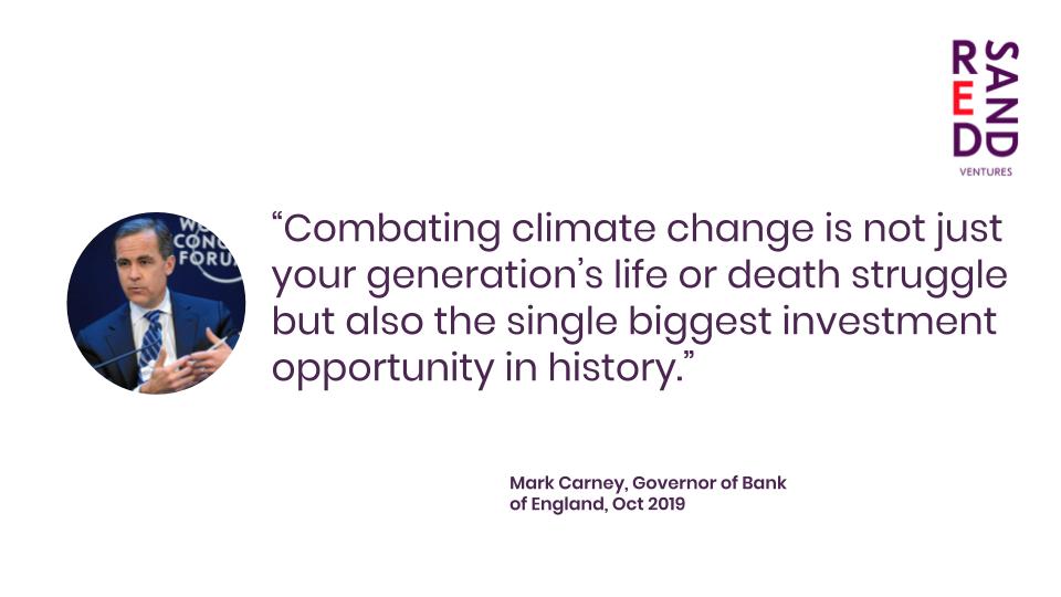 '#Climatechange is the single biggest investment opportunity in history...' 

Our new #Thursdaythoughts come from the former Governor of the Bank of England, Mark Carney 

#greenfinance #greenfintech #fintech #finance #climate #sustainblefuture #investments