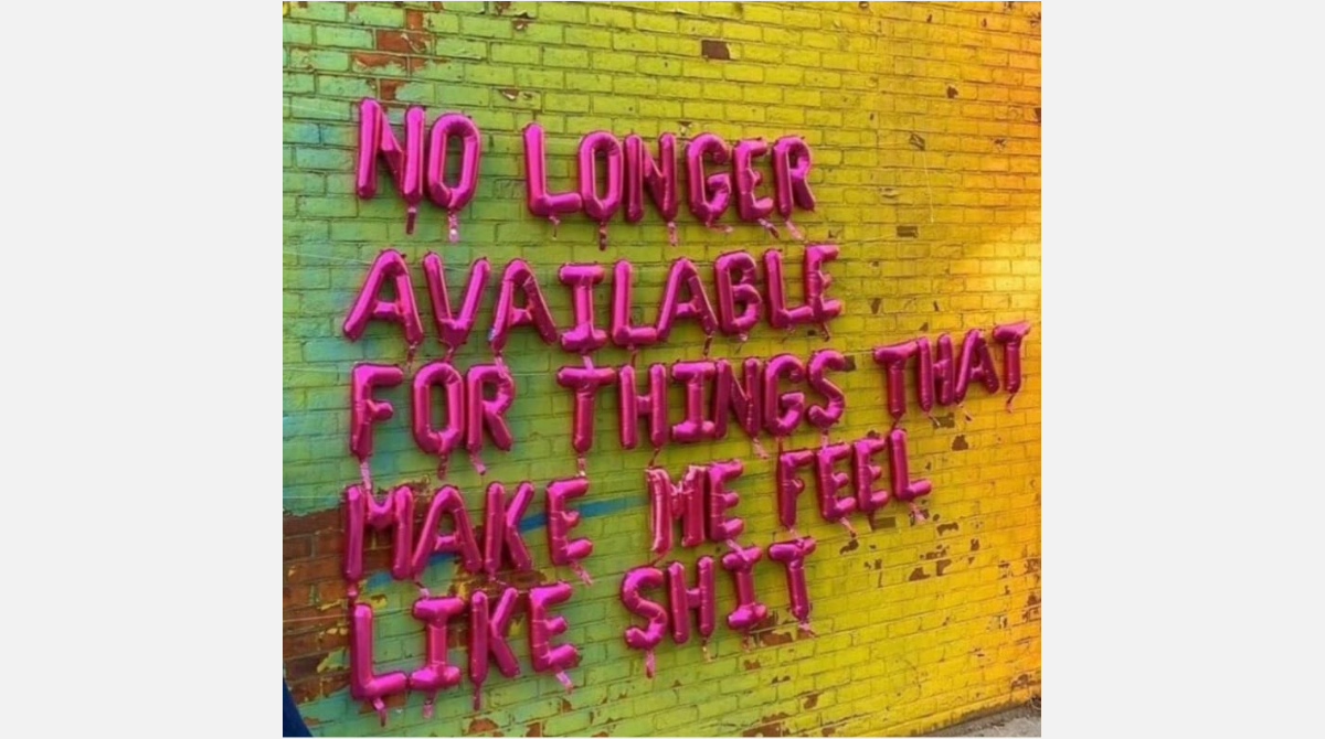 Im telling you...
Adopt this attitude even though it might be scary. Its the only way to break free...
I would love to see more people free, empowered, knowing their own value and demanding that from the world - then the world would be a better place.
