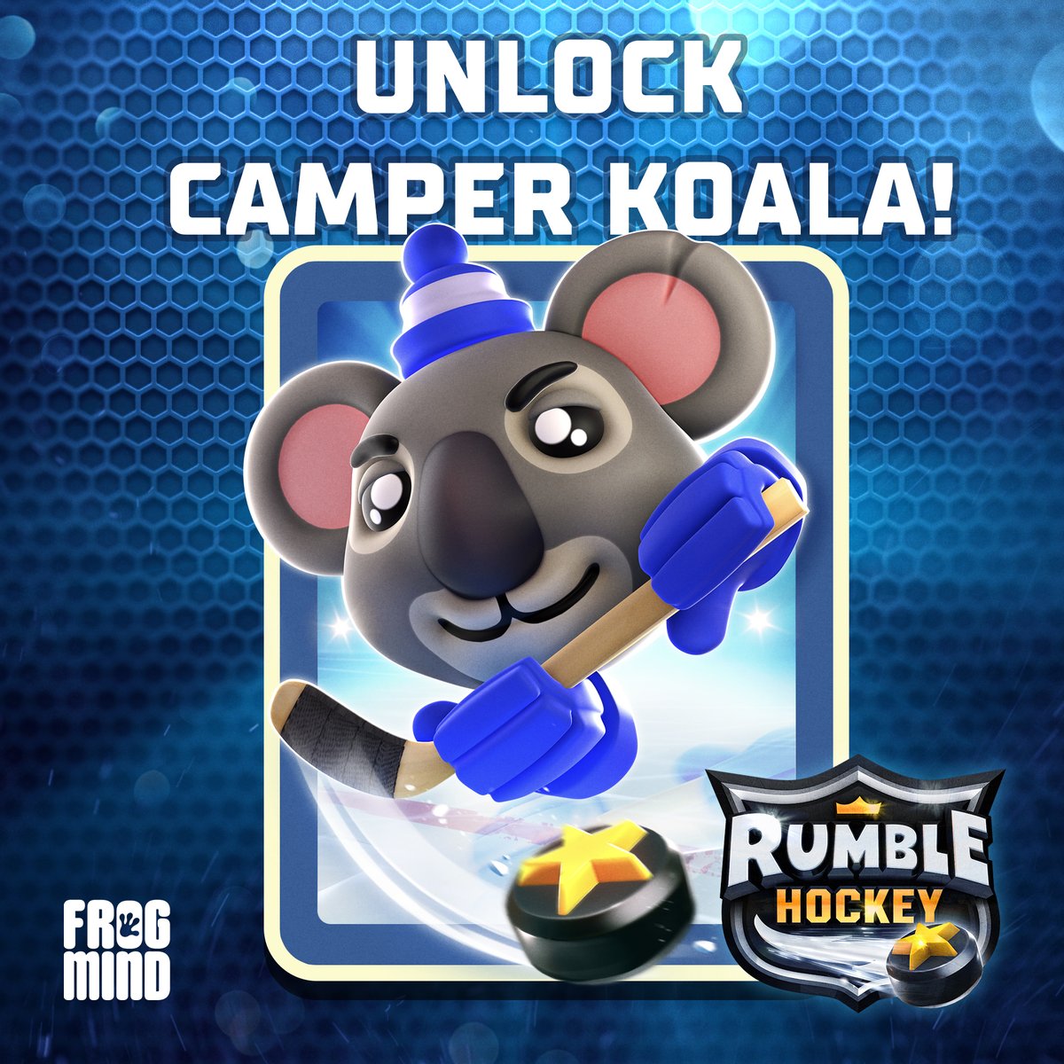 It's time to UNLOCK this new Rumbler! 🏒 Be among the first ones to play with the KOALA in your deck! 🐨⚡️

#RumbleHockey #Hockey #Event #Koala