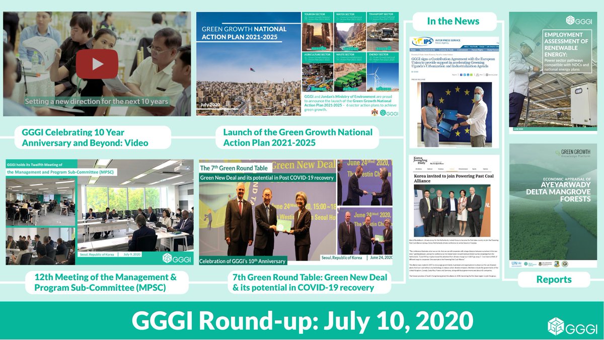 GGGI_Rwanda's tweet photo. A new edition of the GGGI Round-up #newsletter is out. Read the latest #news from GGGI featuring the launch of the #GreenGrowth National #ActionPlan 2021-2025, the 12th MPSC Meeting, the 7th #GreenRoundTable event, &amp; more!
Click here to learn more: https://t.co/31UGBlPyml https://t.co/gZDLRPzj9m