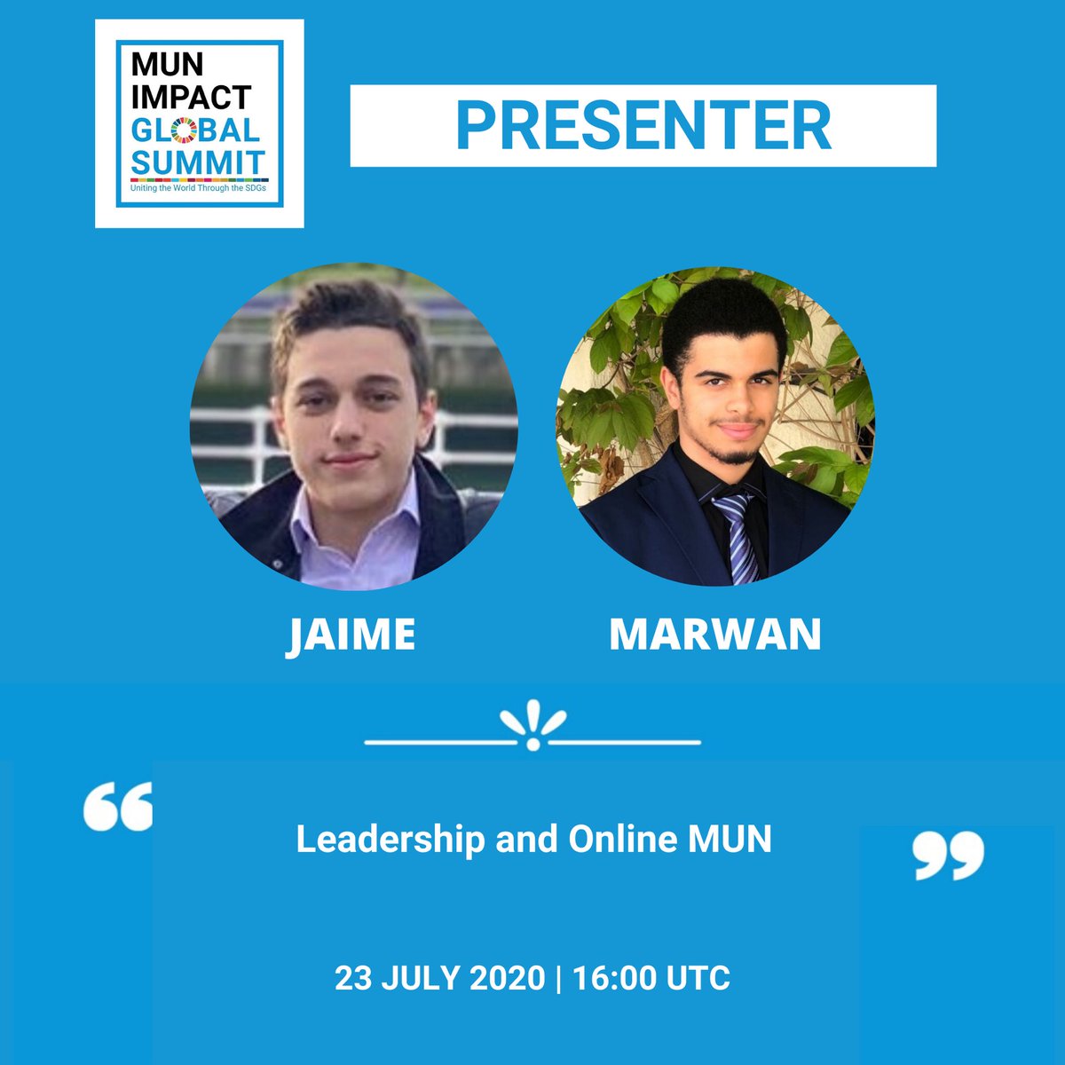 munbilbao's tweet photo. 1500+ students from 90+ countries are attending the virtual ​@munimpact Global Summit: Uniting the World Through the SDGs ​being held July 21-23. ​Eighty two workshops will be offered at the Summit by presenters including our very own ICJ President, Jaime. #MUN4theSDGs #SDGs #ODS https://t.co/rOTtEVX6t2