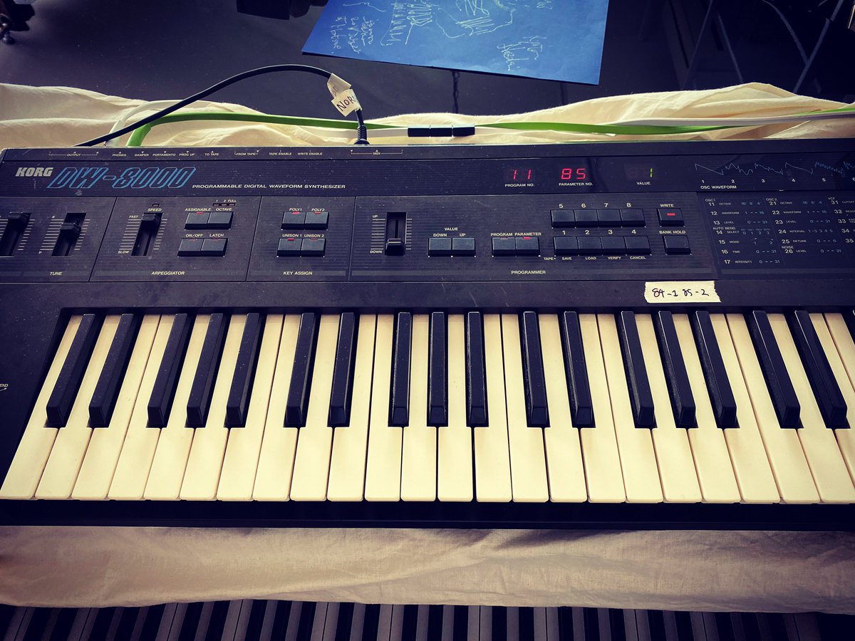 Jazztronik_'s tweet image. お気に入りの名機DW-8000がいよいよヘタってきた。なので気に入ってる音色を自動サンプリングしPCで扱う音源として再構築中。
 #korg #dw8000 #samplerobot #studio