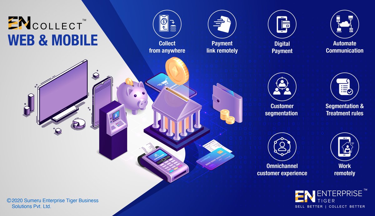 ENTiger_Digital's tweet photo. Loan Moratorium is coming to end! Is your team equipped with the right Digital Tools to collect safely &amp; efficiently? Time to adopt ENCollect, A Cutting-edge Digital Collections Platform which can be implemented in a jiffy! #Debtcollection #Collections #banking #FinancialServices https://t.co/gb2JLAX5MU