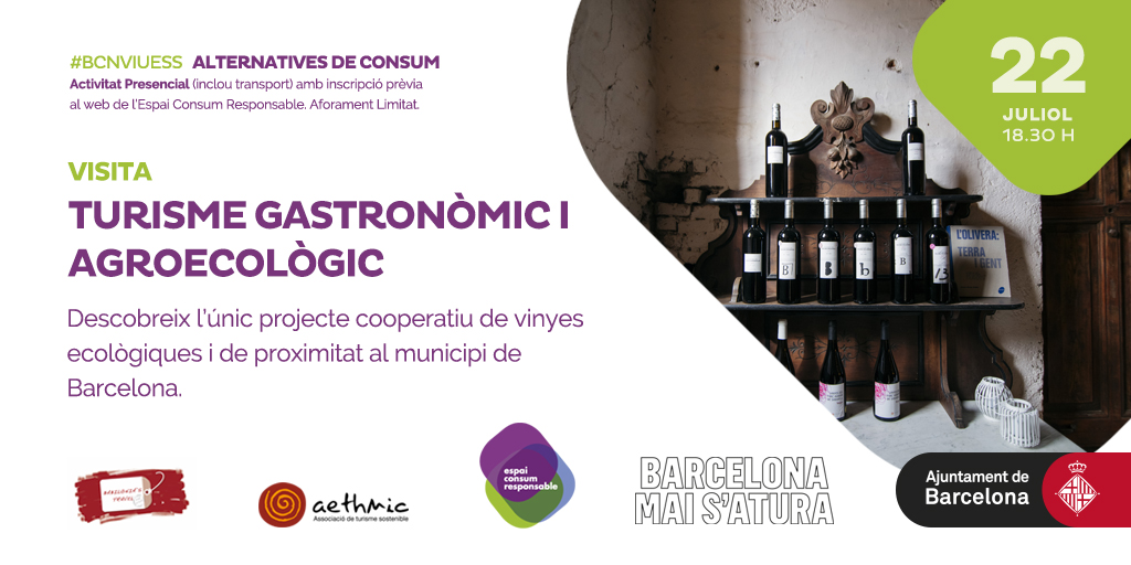 AltresEconomies's tweet photo. 🌳@lasargantana i @olivera_coop participen a l'Espai Consum Responsable amb la visita a #CanCalopa
Visita “Turisme gastronòmic i agroecològic”
#TurismESS #TurismeCooperatiu #femESStiu
📆22/07 ⏰18.30 – 20.00 h
Cal registrar-se, inclou transport
👉https://t.co/XuK1sAKjpJ https://t.co/PzcydvZcD1