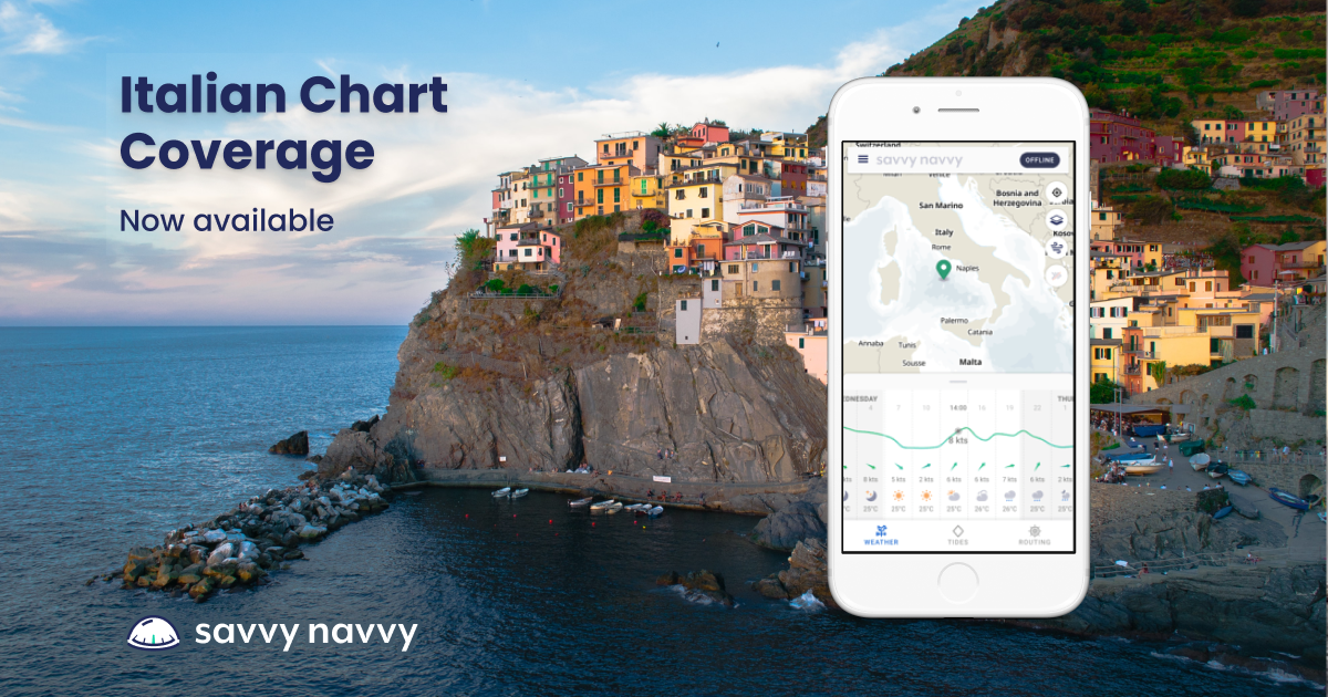 getsavvynavvy's tweet photo. Ciao Italia! 🇮🇹 😎 Italian chart coverage available now on the savvy navvy app. Check it out here with a free trial https://t.co/bNMhFJ9HJc
#savvynavvy #NavigationMadeEasy https://t.co/g42tYm3yCh