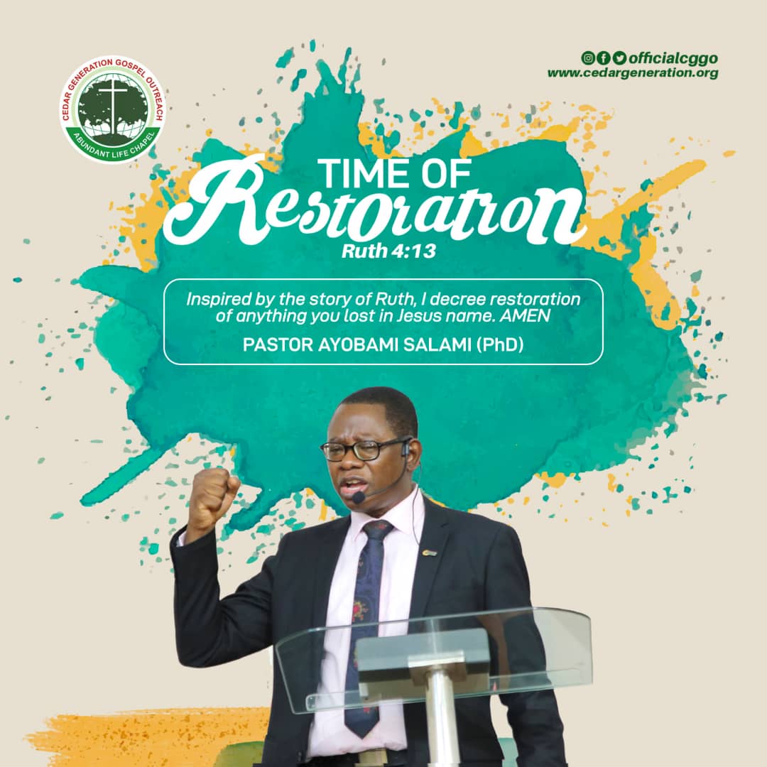 officialcggo's tweet photo. Remember our Sunday message??
Time of Restoration from the book of Ruth 4:13
Here's a subtle reminder that Your time of Restoration is here Amen??
Have a fantastic day ahead😘
#thursdaymorning #thursdayvibes #ThursdayThoughts #ThursdayMotivation #StreetWiseApostle #Cedar #CGGO https://t.co/DReR32mzvm
