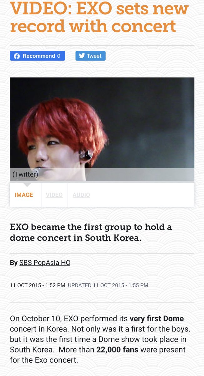 Also in 2015, EXO became the first ever group to hold a Dome concert in South Korea, they held concerts there 3 days in a row and it was all sold out as well.