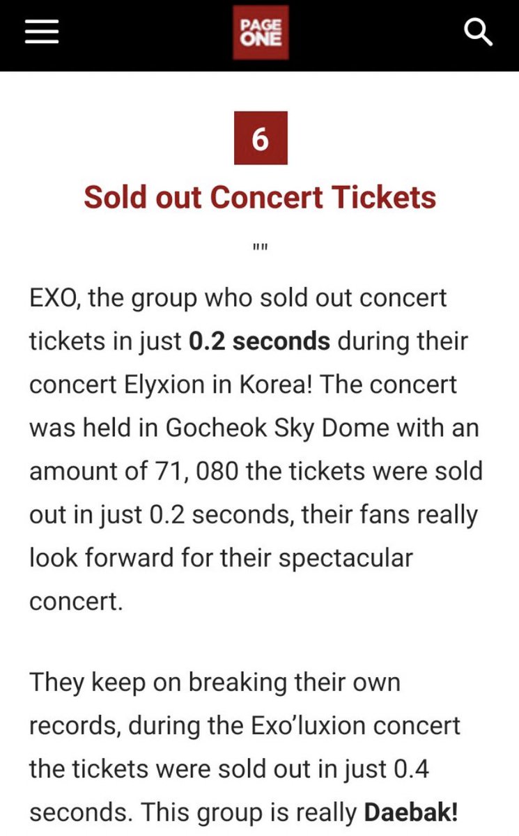 and in case you didn’t know, in 2017 South Korea had the world’s fastest internet, korean EXOLs are known to be really fast at buying tickets and most korean EXOLs already have the website loaded when it’s time to order a ticket. Even reality shows talked about this.