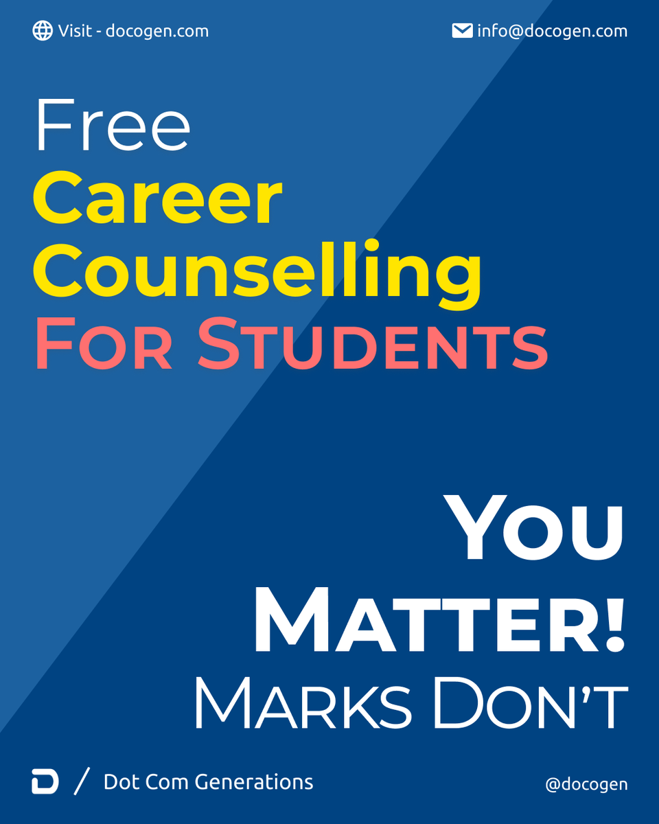 _DoCoGen's tweet photo. Register Now for FREE CAREER COUNSELING
https://t.co/eJxEMHFkly
#career #success #boards #councilling #careercouncilling #careertips #careerpath #freecouncilling #postCOVIDoppotunities #expertadvice #opportunities #successsecrets #docogen #dotcomclub #dotcomgenerations https://t.co/Gkris3aQFa