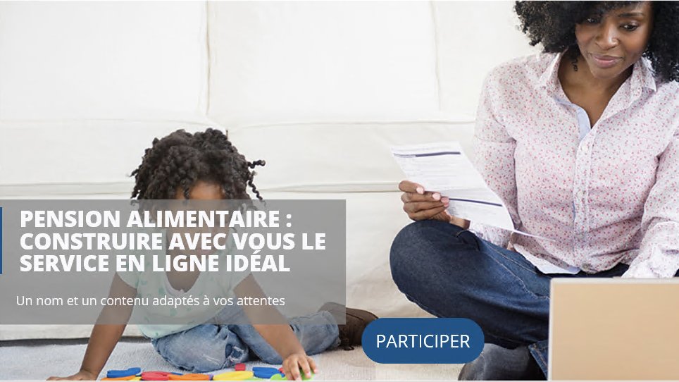 cafhautegaronne's tweet photo. [La #Caf à votre écoute] Que voudriez-vous que la Caf propose aux #parents concernés par la #pensionalimentaire ? Quel nom choisiriez-vous pour définir un nouveau service pour les parents séparés ? Votre avis nous intéresse ! ⏩ https://t.co/pAk33PdZOY https://t.co/GwQK7PZYxE