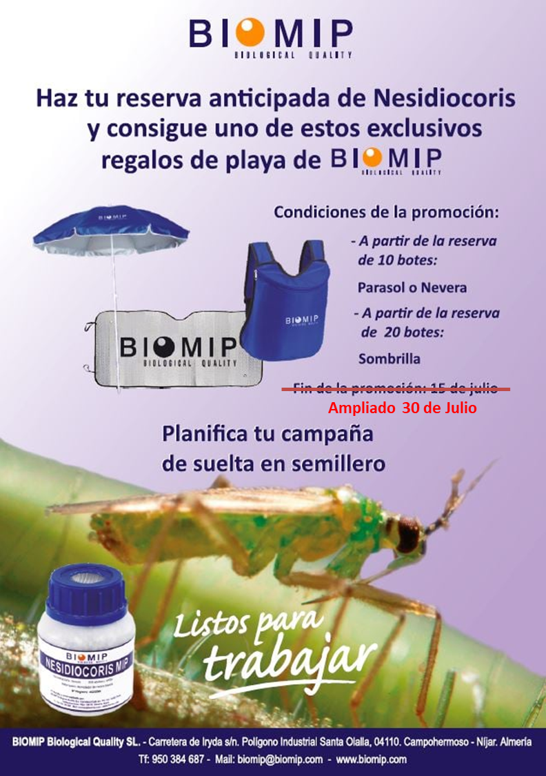 biomip_sl's tweet photo. Ampliamos la campaña de sueltas de nesi en semillero hasta el 30 de Julio. #biomip #biocontrol #nesidiocoris #semillero #tomate #agricultura 
#estepaisloalimentamosunidos https://t.co/yueAShsB6X