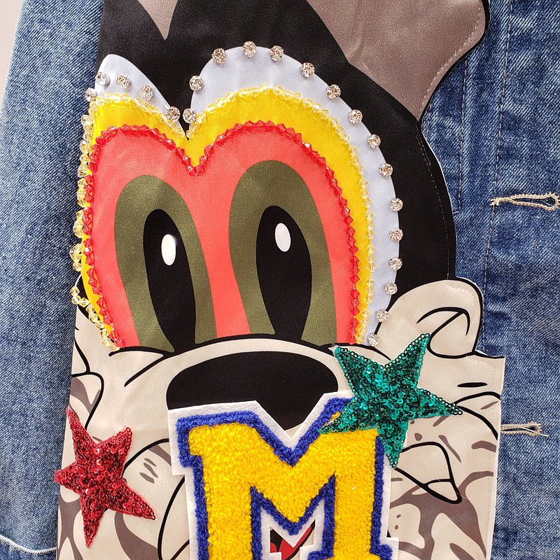 boopdocom's tweet photo. ZAUL FANTO BASIC COLLECTION CARTOON SEQUIN DENIM JEAN WOMEN JACKET #simplefit #denimheads #ruggedwear #sustainablefashion #denimporn #denimjacket #denimfashion #pinkdenimjacket #pinkovercoat #whitedenimjacket #whitedenim #whiteovercoat #bluedenim #bluejacket #blueovercoat #trends https://t.co/6OzR2O0U8n