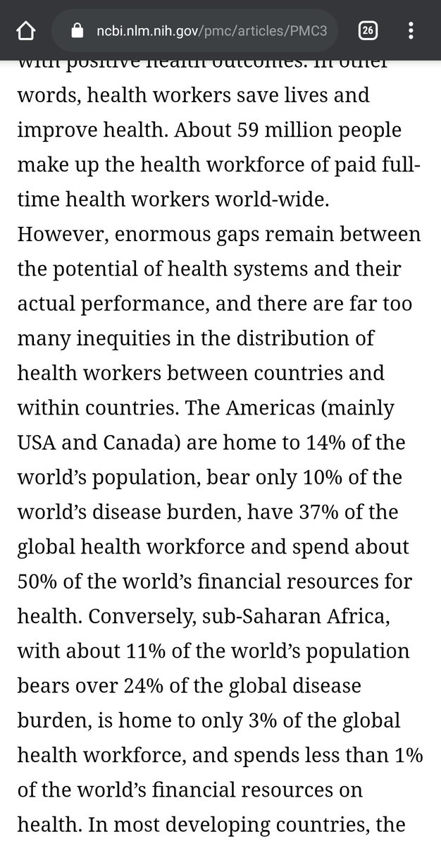 This challenge must be discussed at the WHO and UN meetings. Africa cannot survive this onslaught, we have 11% of the world's population, 24% of the disease burden, 3% of the global health workforce and we spend <1% of global healthcare expenditure. This is doom / apocalypse