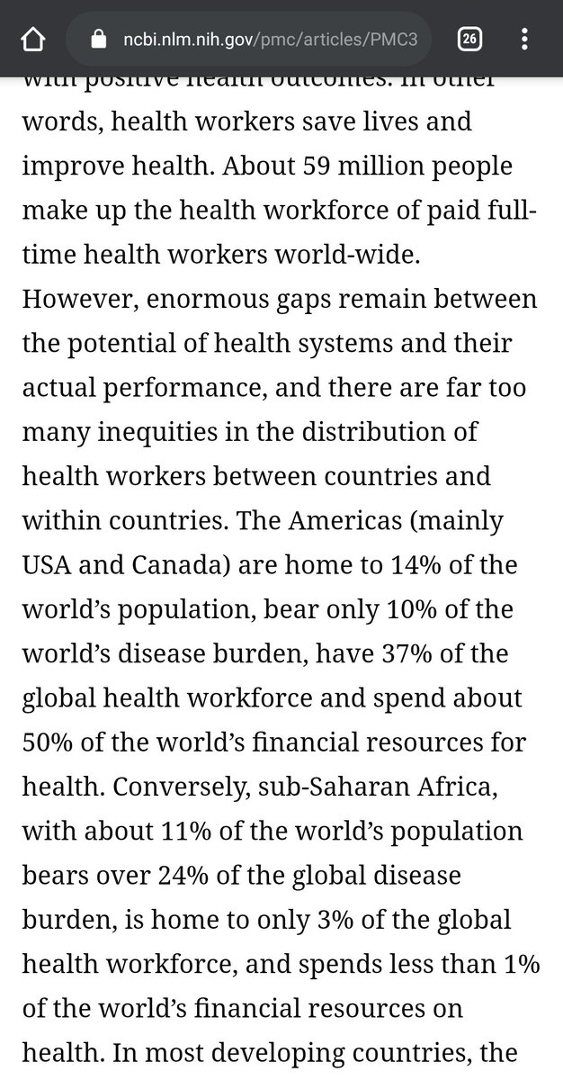 This challenge must be discussed at the WHO and UN meetings. Africa cannot survive this onslaught, we have 11% of the world& #39;s population, 24% of the disease burden, 3% of the global health workforce and we spend <1% of global healthcare expenditure. This is doom / apocalypse