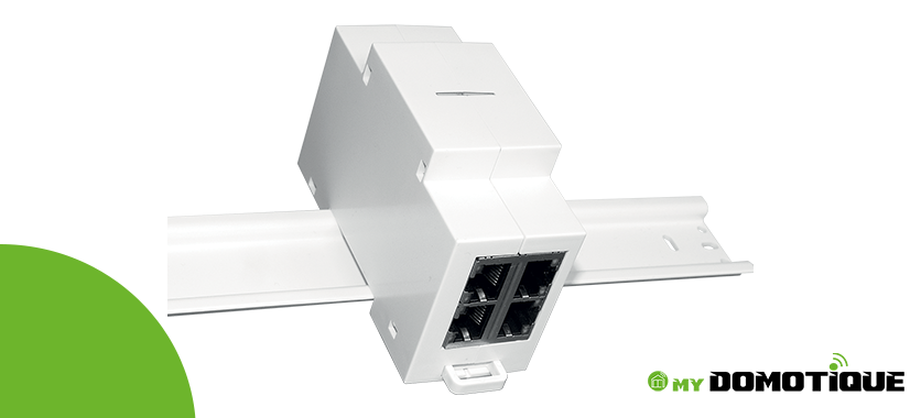 MyDomotique's tweet photo. Profitez de notre super promo sur notre Switch Ethernet 2/4 ports RaildIn -25% ! Commandez vite sur https://t.co/hn7DZN6n6q #domotique #connectés #internethautdébit https://t.co/kEH878g6gl