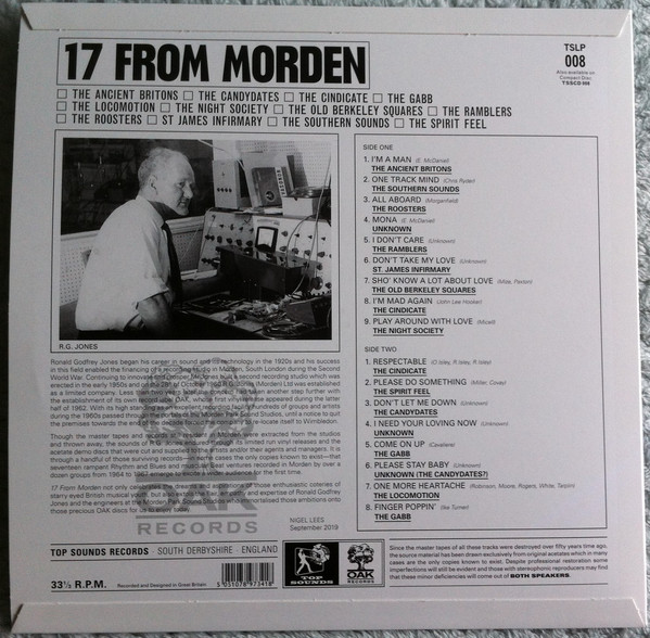 GuerssenRecords's tweet photo. New from Top Sounds: VV.AA - 17 From Morden
(A Path Through The Forest Of OAK Records 1964-1967) LP, IN STOCK! https://t.co/cIaGsbQOXd Muscular R&B, tough beat, blue eyed Soul and Mod flavoured rock. #modbeat #freakbeat #guerssendistro https://t.co/IR0j8saKiB