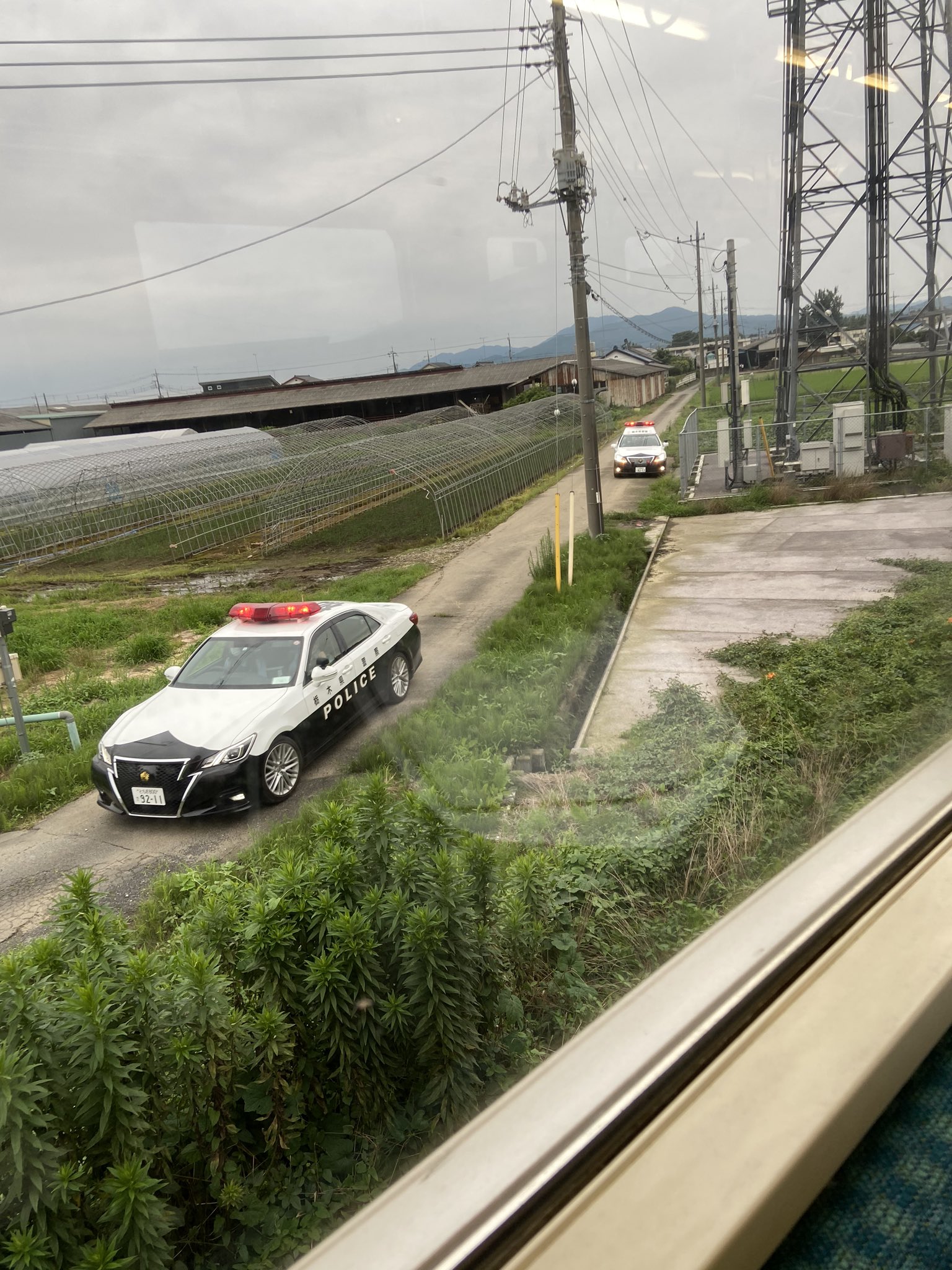 両毛線の栃木駅～思川駅の人身事故現場の画像