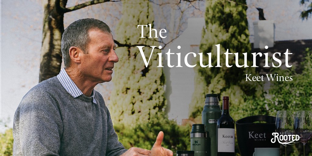 Port2PortWine's tweet photo. In this instalment of Rooted Chris Keet of Keet wines, tells us why he wants to be remembered as a Viticulturist. Read the story now: https://t.co/oQRIFPZBpK #ProhibitionWine #Keetwines #FirstVerse #Rooted https://t.co/nmPA3b2c6d