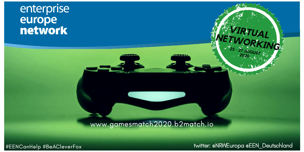 NRWEuropa's tweet photo. #Samesamebutdifferent
Of course there is a #gamesmatch this year - just virtual 👏🎮💻
Sign up here ➡️ https://t.co/C4q5qdHL5M and get the chance to meet new #b2b and #rd partners in #gaming
#EENCanHelp https://t.co/vxWti3zsk7