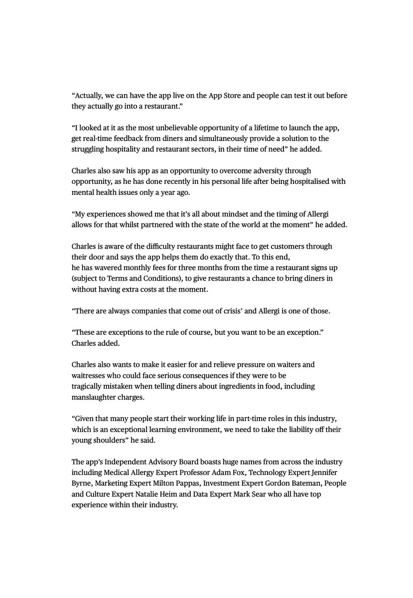 Allergi_app's tweet photo. A huge thank you to @ImmyShare for writing this piece.

This journey has been, is and will be phenomenal.

To everybody that has helped us get here, thank you and to those we will work with in the future, thank you in advance.

-
Charles

#allergi #entrepreneur #business #tech https://t.co/NceaXLCXFn