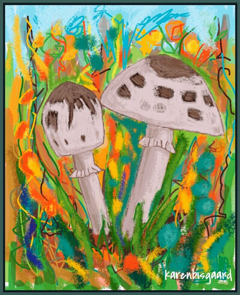 KarenBisgaard1's tweet image. karenspostcardpaintings.blogspot.com/2017/12/mushro…
#parasolmushrooms #digitalpainting #collagepic