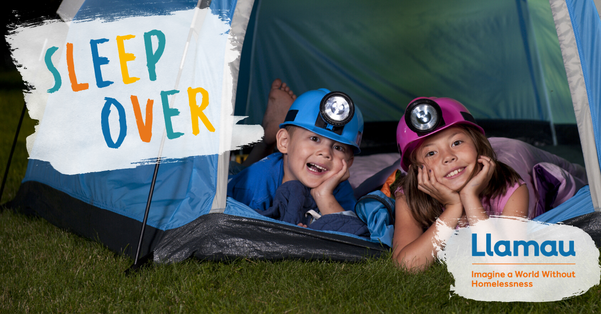 LlamauUK's tweet photo. Looking for school summer holidays activities? The Virtual Sleep Over is a challenge event for the whole family! Spend the night sleeping in your lounge, garden or a den you've built and help to create a Wales without homelessness. Join in on 22nd August. https://t.co/R2YjLigPM5 https://t.co/qkFFH3VLYx