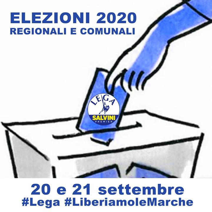 PatassiniTullio's tweet photo. Ufficiali le date delle elezioni regionali e comunali 2020!
Pronti a riprenderci la nostra @RegioneMarcheIT
.
@LegaSalvini @matteosalvinimi @RiccardoAugust3 #Lega #LegaMarche #LiberiamoLeMarche #Genteevalori https://t.co/Mf6mFTquc5