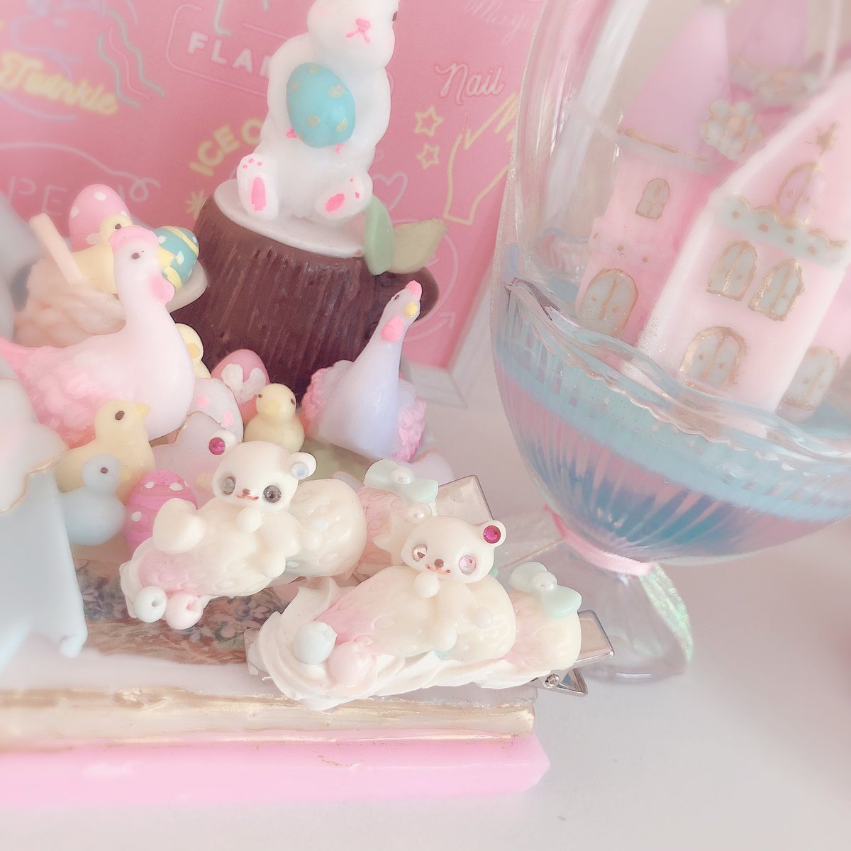 naaaaa_a's tweet photo. #原宿アルタ 2F
Kawaii☆Stars

#くまたん　の
#ヘアアクセサリー

前回よりきらきら
#スワロフスキー
増えました🍓

 #カワスタ
#kawaiistars
7月16日〜7月22日
#Sweetsaccessories
#Bearaccessories
#fakesweets 
#sweets
#pastel
#pastelcolors https://t.co/l9Mq796ZgU