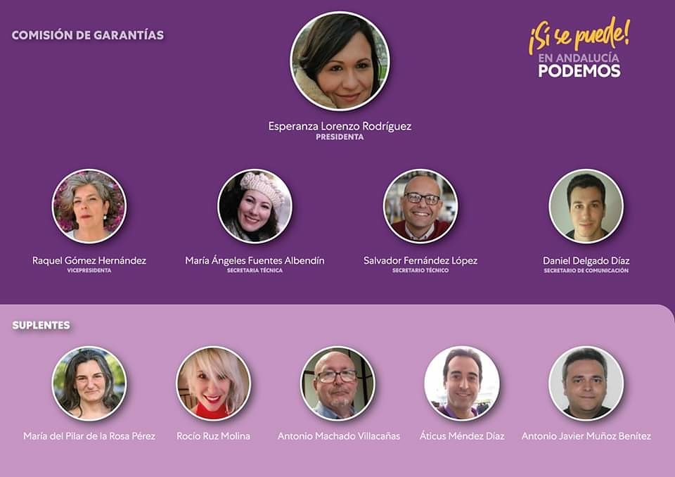 Podemos_AND's tweet photo. Ya tenemos la Comisión de Garantías constituida. Su trabajo es muy importante. https://t.co/q4njQuEK3w