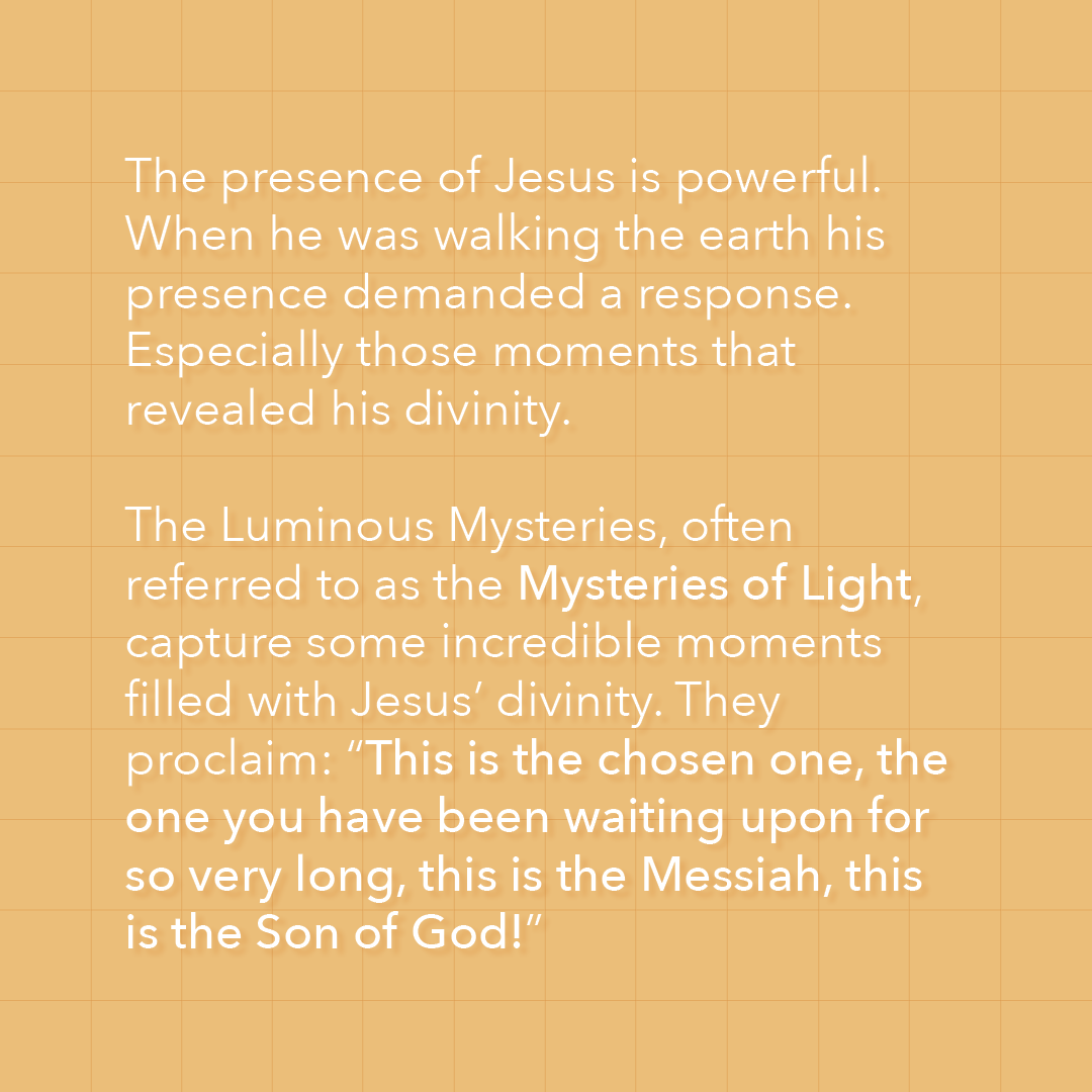 cfcyfcuae's tweet photo. For this week's #CatholicThursdays, we will be talking about the mystery that we pray every Thursday which is The Luminous Mysteries! 

#YFCUAE
#Kristogram
#Catholic https://t.co/YvG2Bxs7rb