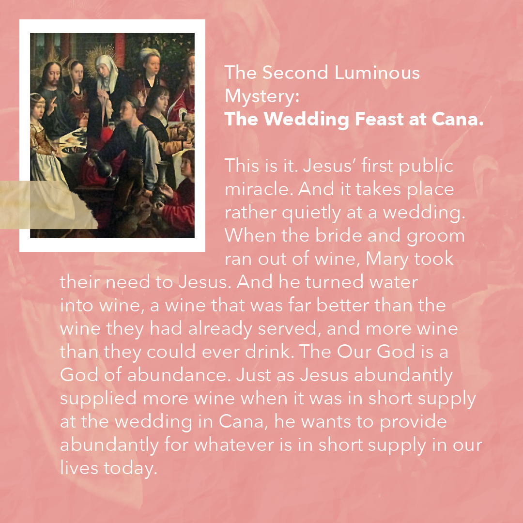 cfcyfcuae's tweet photo. For this week's #CatholicThursdays, we will be talking about the mystery that we pray every Thursday which is The Luminous Mysteries! 

#YFCUAE
#Kristogram
#Catholic https://t.co/YvG2Bxs7rb
