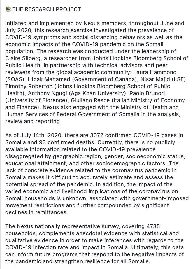 SomaliNexus's tweet photo. Webinar for the launch of #COVID19 in #Somalia: Health &amp; Economic Impact Report to discuss how the research findings can inform our response &amp; advocacy efforts &amp; formulate a common strategy moving forward. 

Register for this upcoming event here: 👉 https://t.co/fLXb3pXA0Q https://t.co/ki8Jhd7K9a