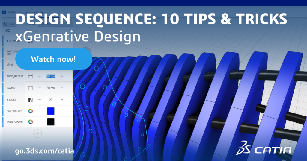 3DSCATIA's tweet photo. Watch now on the CATIA User Community ten tips and tricks on xGenerative Design which make the difference for visual coding addicts, by @Nicolas Senemaud.
https://t.co/IT4uNB2EQp
#3DEXPERIENCE #CATIA #Design #Engineering #xGenerativeDesign https://t.co/1X5WwY5exb