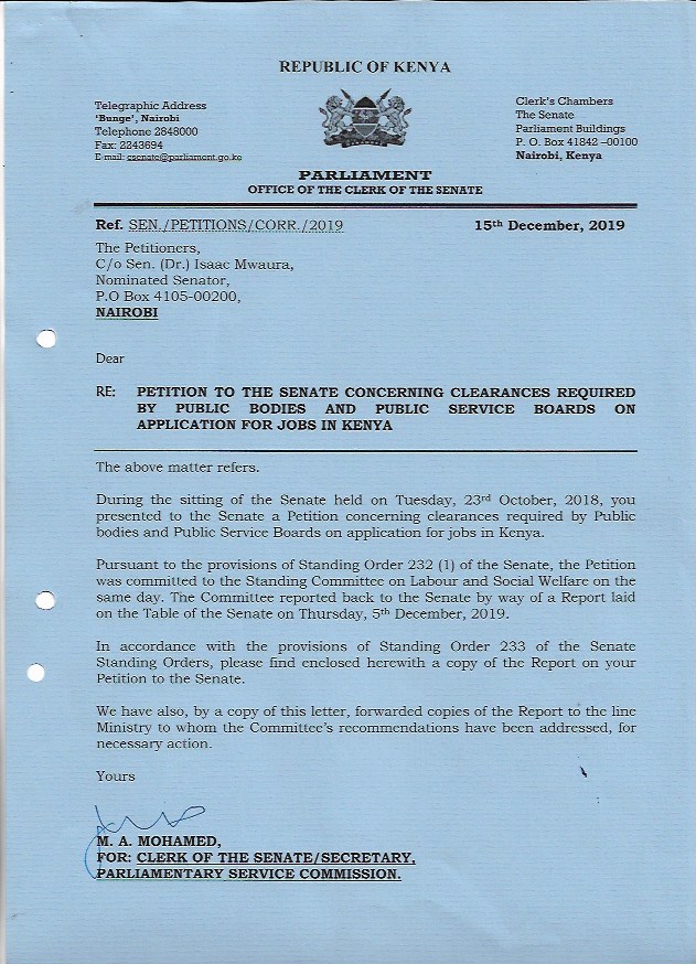 cbs_ke's tweet photo. The Sh1,000 clearance certificate fee waives from HELB for non-beneficiaries has Come at the right time but are no jobs. 

ANYWAY thanks to the nominated senator Hon. Isaac Mwaura, this was his Brainchild. https://t.co/xvem72eDoE