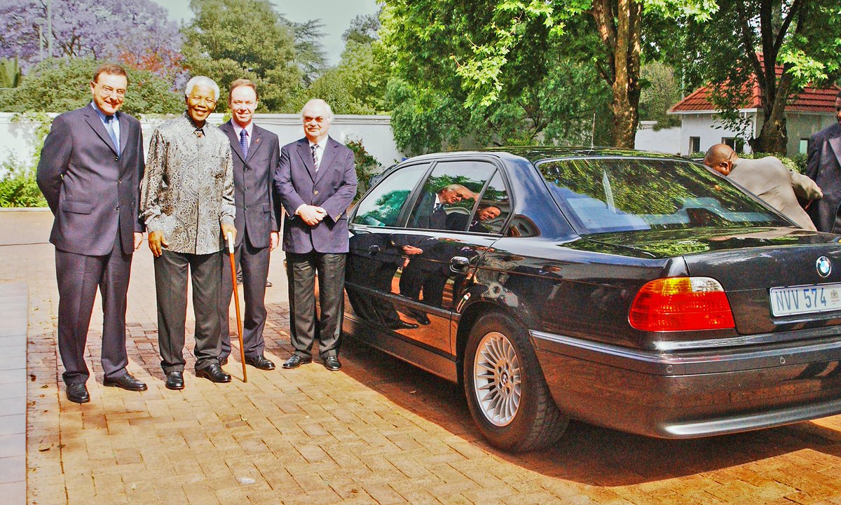 The plan was to Gift Mandela with the 7 series, However upon phoning then advisor to the president Cyril Ramaphosa, the response was “Mr Mandela could not possibly accept the gift of a car”, rather would probably be bought for him once he was president”. #BMWHISTORYWITHZULU