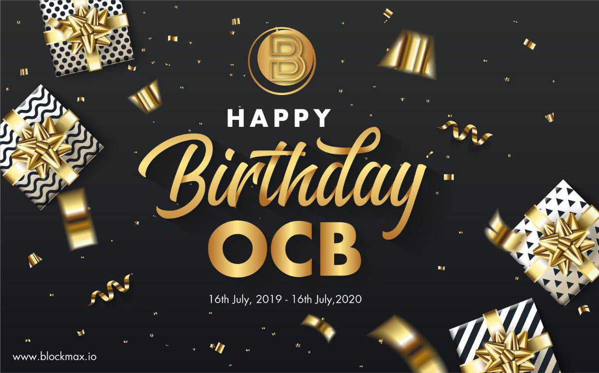 Today is July 16, 2020 marking OCB's one-year-old. For a long time we have successfully ended ICO with much value to the community. Many spiritual awards for cash, tours, cars and houses have been awarded to the excellent leaders.

Thank you an Happy birthday OCB!