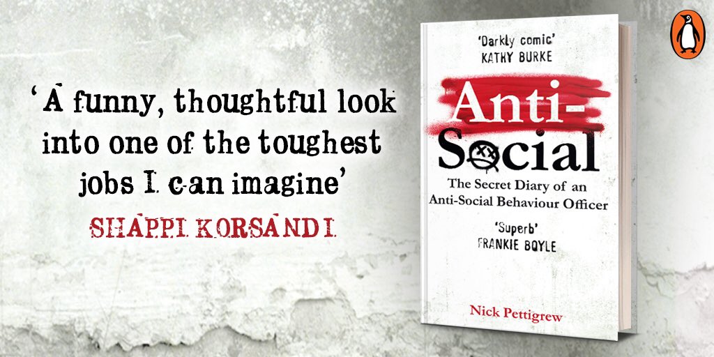Nick_Pettigrew's tweet photo. A week today, #AntiSocialBook is out. A day I’ve waited my whole life for.
Pre-orders for a new author can make a big difference in raising a book’s profile &amp; you can do so here: https://t.co/qscDhRxkSy
Thanks
Book Of The Month - The Bookseller
I absolutely loved it - Kit De Waal https://t.co/fjyeCb1RlD