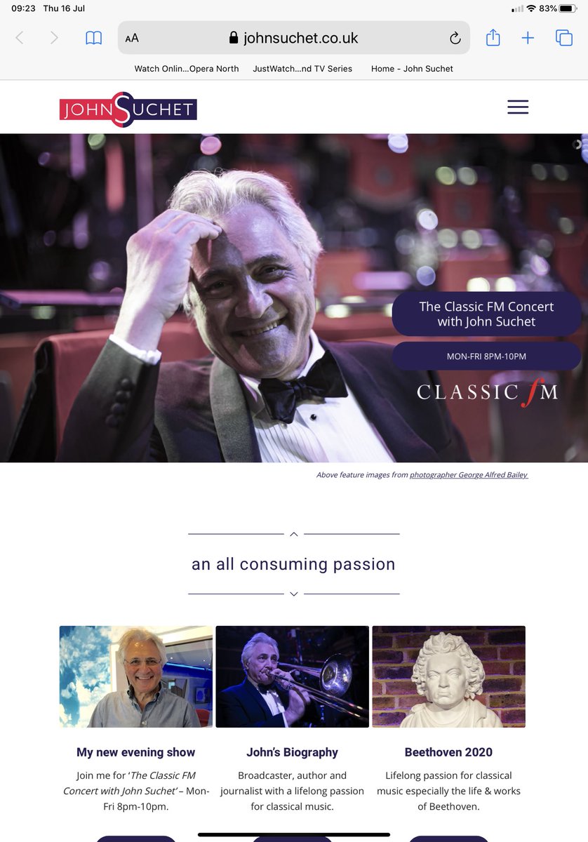 johnsuchet1's tweet photo. New website just launched. Beethoven gets a mention or two. Huge thanks @AGBFilmDirector @GerryGranshaw @DFMTalent https://t.co/kdLs95GRi2 https://t.co/IwS8mcfUKc